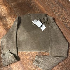 Zara cropped sweater
